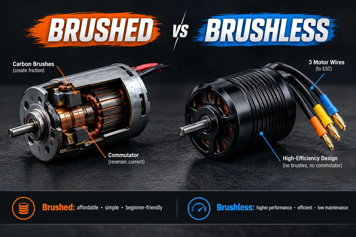 Brushed vs Brushless RC Motors: What's the Difference? Random Recon