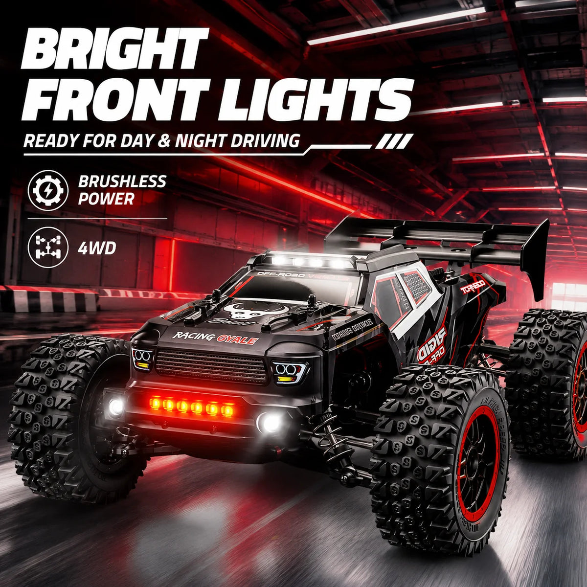 ZNLYRION RC Car Truck SG316MAX High Speed Brushless Full Metal Gear Differential 2.4Ghz 300M Remote Distance LED Headlight Big Foot RC Car For Adult Hobby