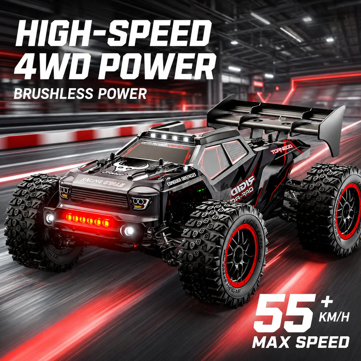 ZNLYRION RC Car Truck SG316MAX High Speed Brushless Full Metal Gear Differential 2.4Ghz 300M Remote Distance LED Headlight Big Foot RC Car For Adult Hobby