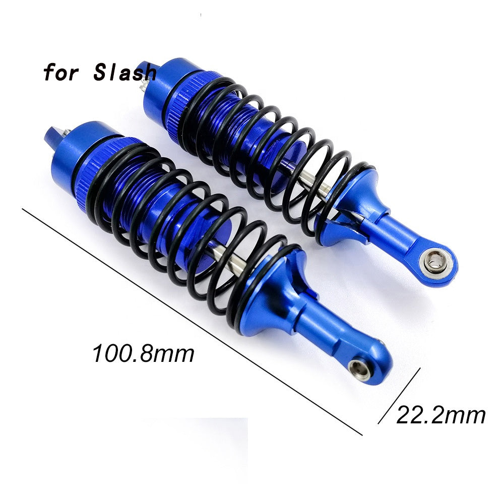 Aluminium Alloy Shock Absorber Assembled Full Metal Big Bore Shocks Front & Rear for Traxxas 1/10 Slash 4x4 RC Car Truck Acc