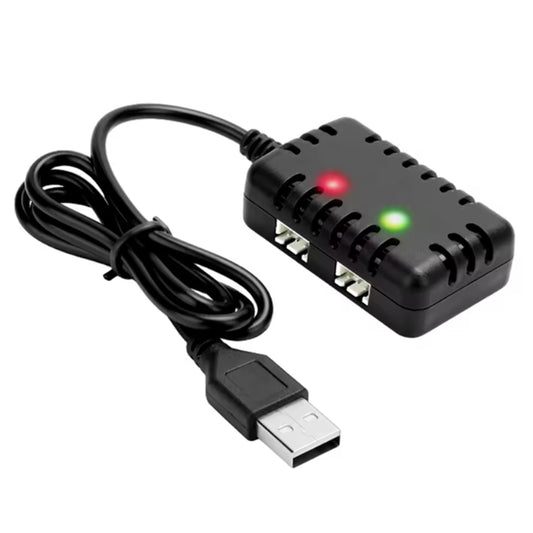 2S 7.4V 2-In-1 Charger with XH-3P Connector Plug for AX24 SCX24 UTB18 SCX24 RC Cars & Trucks,7.4V 2S Lithium Batteries