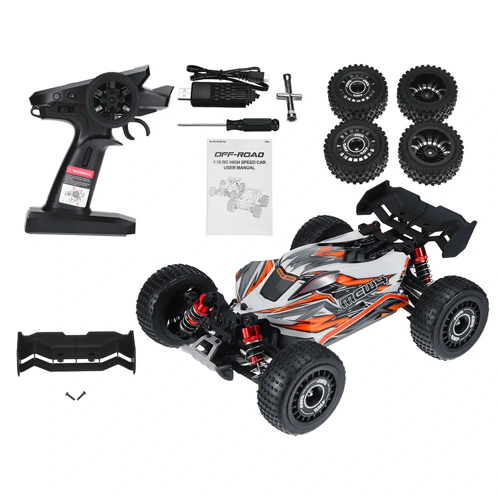 MJX M162 RC Car MEW4 1/16 2.4G 4WD 39KM/H Brushless High-Speed Off-Road Remote Control Car Vehicle Models Toys Gifts
