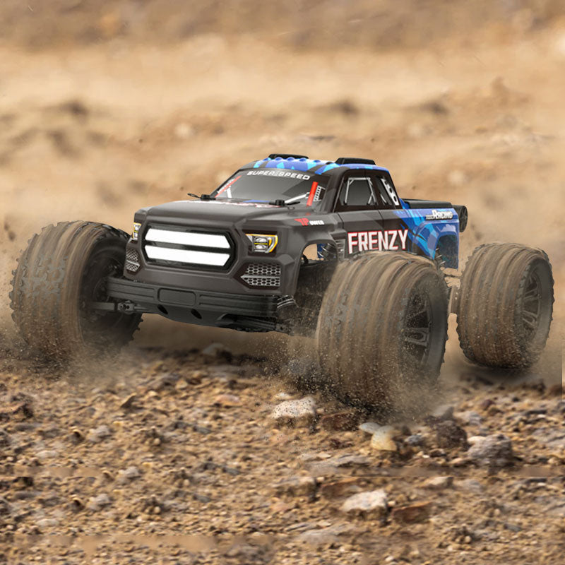 HOSHIPLAY N517 Frenzy RC Car Truck 1/12 Scale Brushless 70KM/H High Speed Car Crawler 4WD RC Vehicle Model 2XBattery Version