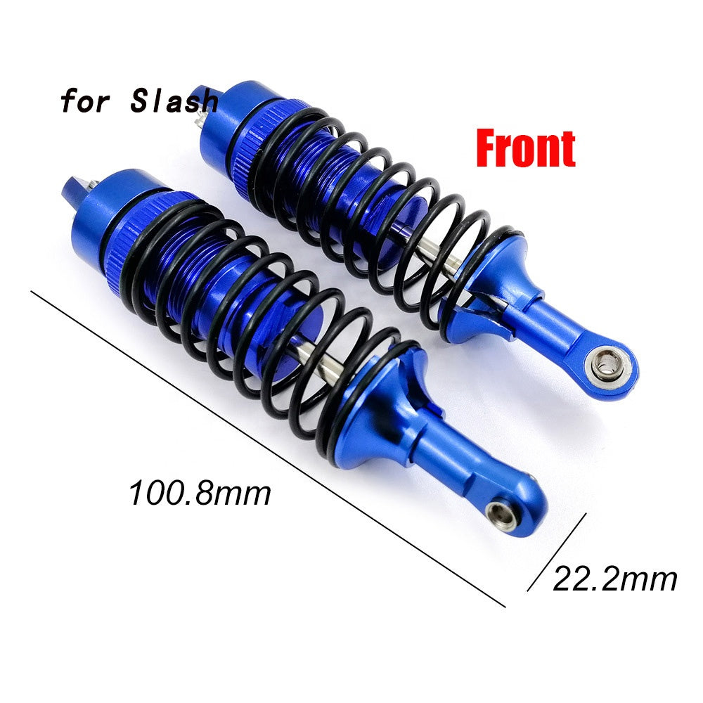 Aluminium Alloy Shock Absorber Assembled Full Metal Big Bore Shocks Front & Rear for Traxxas 1/10 Slash 4x4 RC Car Truck Acc