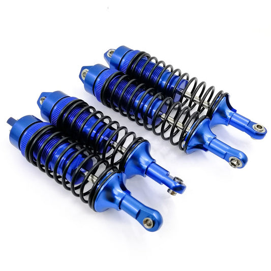 Aluminum Alloy Big Bore Shock Absorbers Front & Rear for Traxxas Slash 4X4 1/10 RC Car | CNC Metal Suspension Upgrade