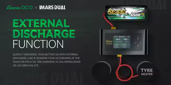 Gens Ace IMARS D300 G-Tech Series Smart Dual LiPo Battery Charger 16A AC 300W DC 700W