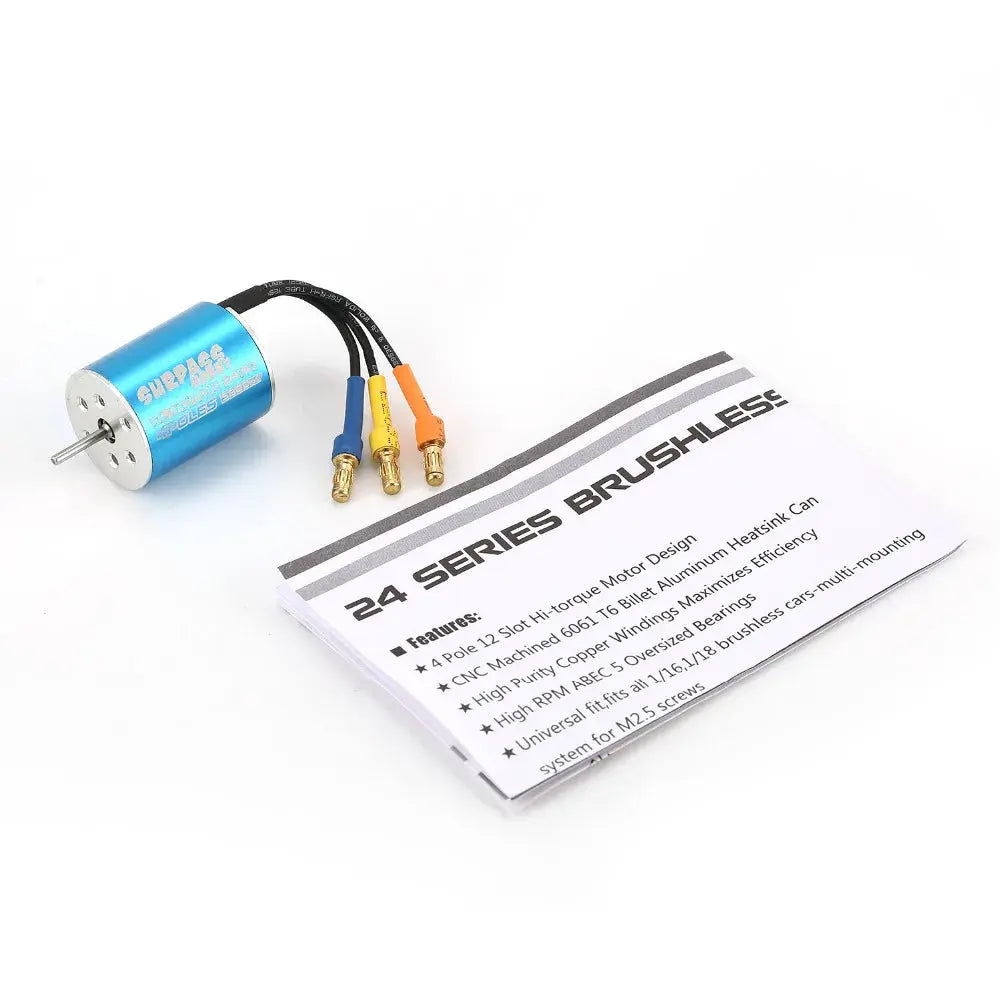 SURPASS HOBBY Waterproof 2430 2435 2440 2445 2838 2845 Brushless Motor for Wtloys Remo 1/12 1/14 1/16 1/18 RC Car Boat Random Recon