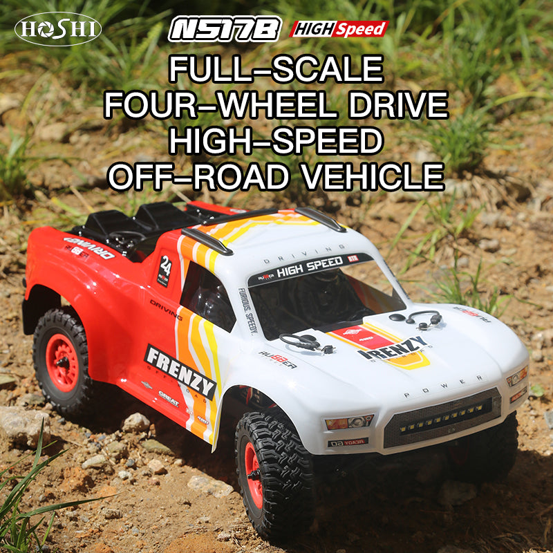 HOSHI N517B Frenzy Truck 1/12 Full Scale 4WD 70KM/H RC Car Vehicle Brushless High Speed Car Off-Road Truck RTR 2XBATTERY VERSION