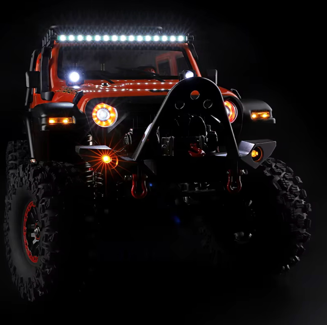 Wltoys 104010 1:10 Scale 4WD/4X4 Electric Metal Rock Crawler off Road RC Truck LED Lights 2.4G Remote Control App-Controlled