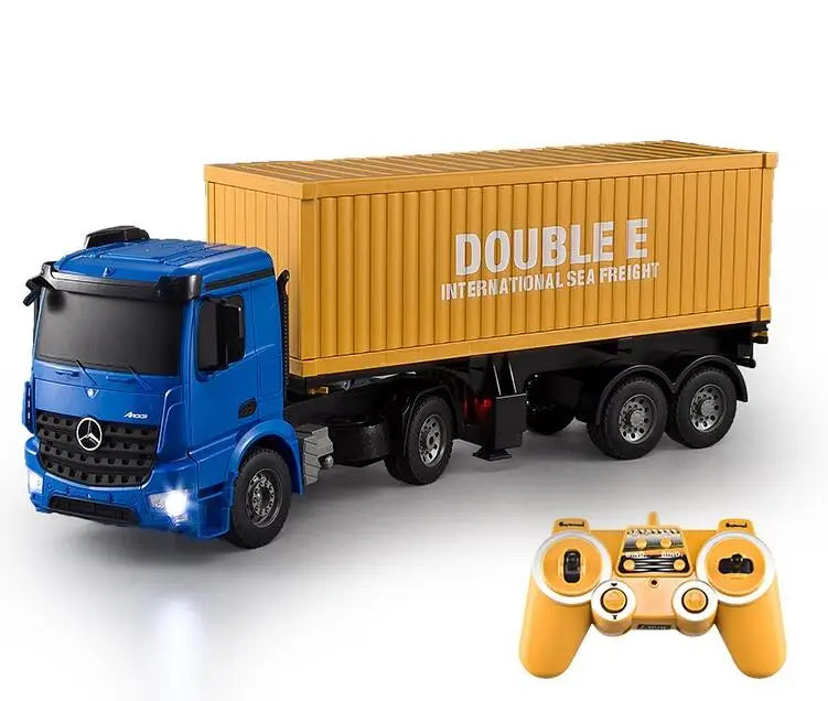 RC Dump Truck Electric RC Truck Model 1:20 61CM Fully Automatic Big Flatbed Truck Vehicle Container Transport Truck