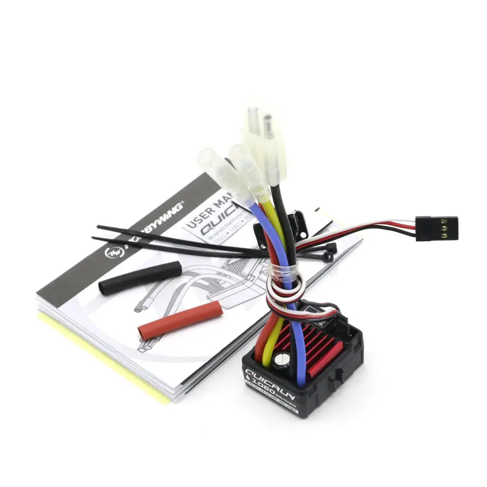 Hobbywing QuicRun 1060 60A Brushed ESC - Waterproof, 1/10 RC Car Random Recon