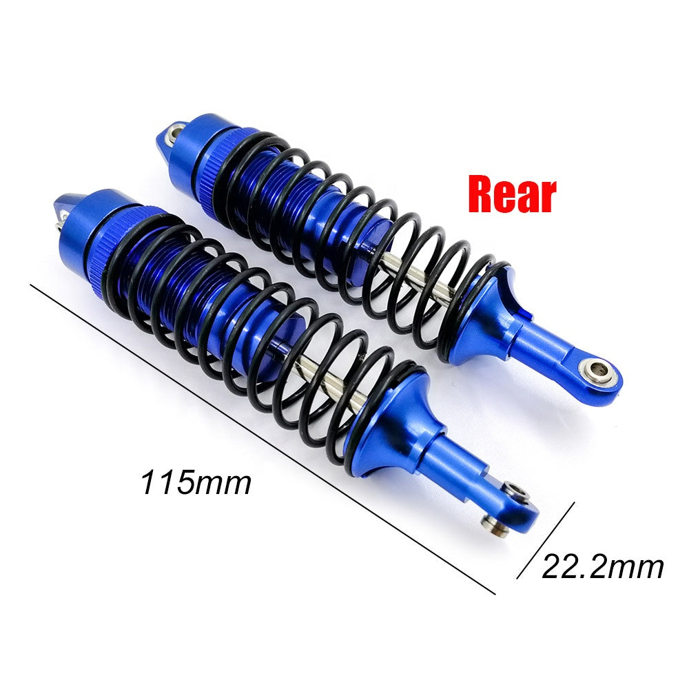 Aluminium Alloy Shock Absorber Assembled Full Metal Big Bore Shocks Front & Rear for Traxxas 1/10 Slash 4x4 RC Car Truck Acc