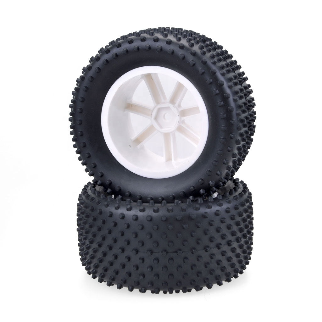 4Pcs Short Course Truck Tires Rc Car Wheels Hex Adapter 12Mm Tyre 110Mm for 1/10 Wltoys Off-Road Car Slash HPI VKAR Red