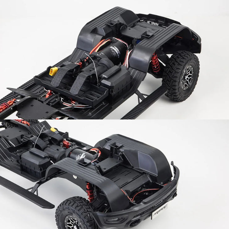 KM Thunder Dodge Tyrannosaurus RAM 1500 Simulation 1/8 Remote Control Electric 4WD Climbing Vehicle Pickup Off road Vehicle
