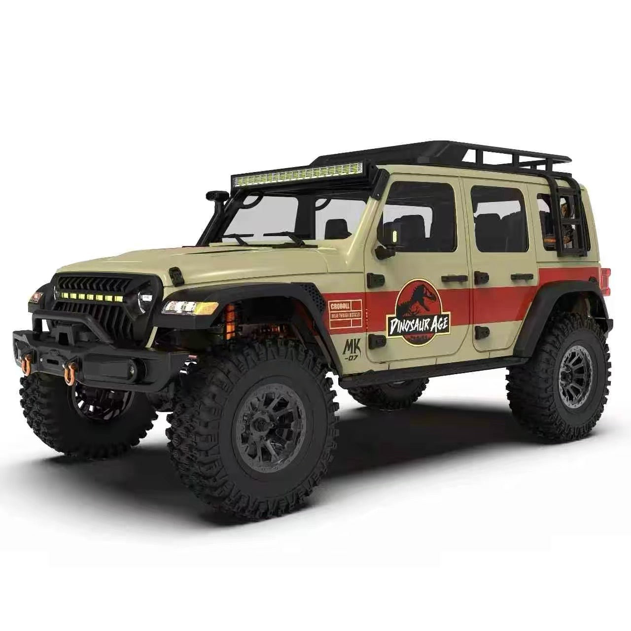 All Terrain RC Trail Monster Crawler Brushless RLAARLO MK07 1/7 Scale 4WD Truck with CNC Steel Metal Gear Locking Differentials