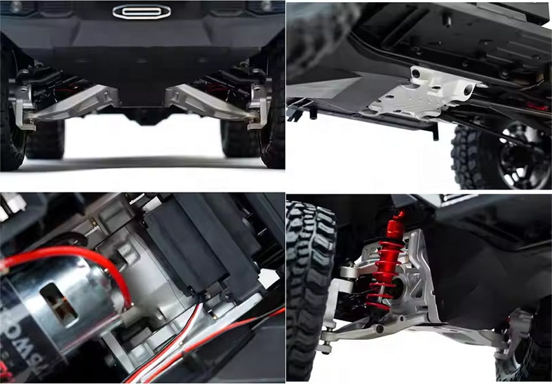 Traction Hobby GWM Tank 300 1:8 Scale RC Crawler Truck W/ Locking Diffs 4WD High Torque Servo Dumbo 10-Channel Remote Control