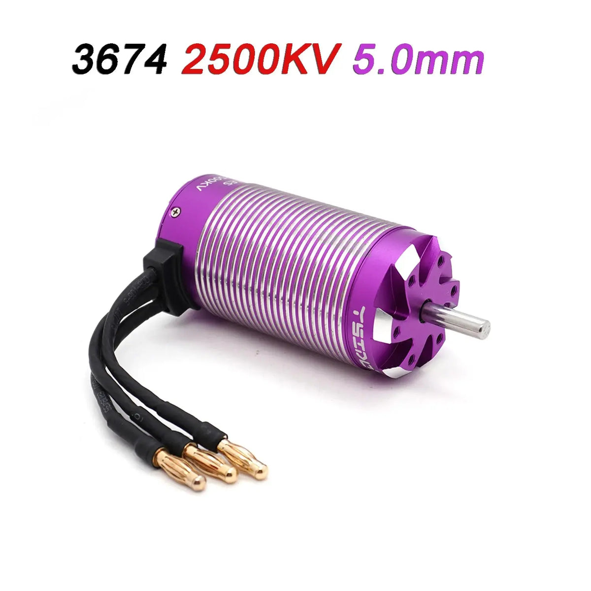 YSIDO RC Motor 3650 3660 3674 Sensorless Brushless Motor 5.0mm/3.175mm Shaft for 1/8 1/10 RC Car Drift Racing Off-Road RC Boat Random Recon