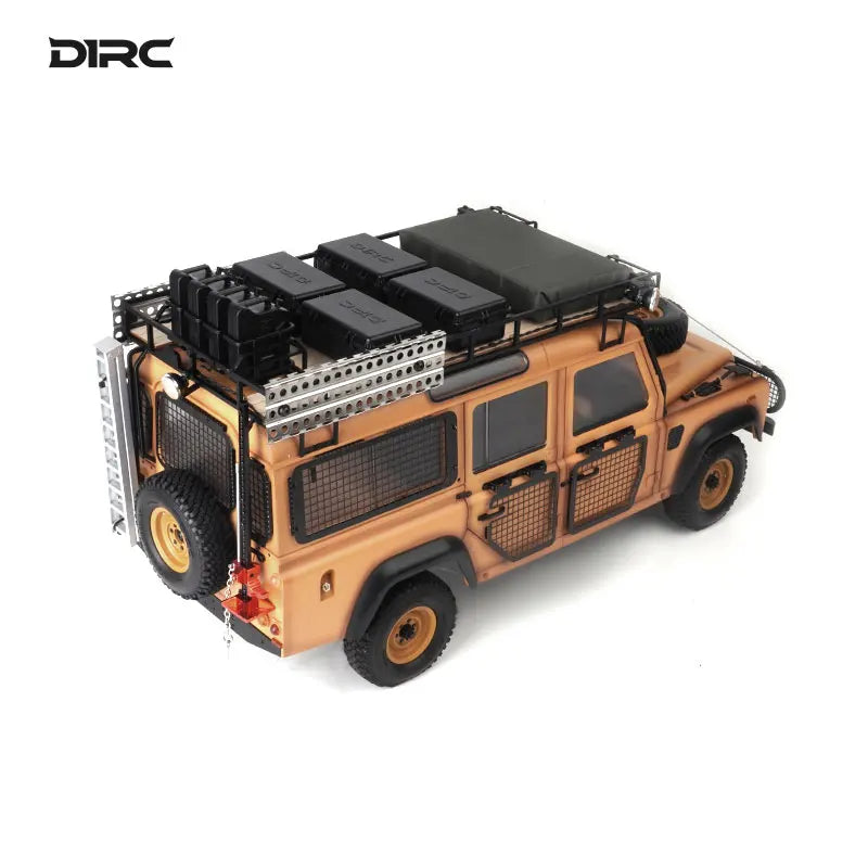 D1RC D110 1/10 RC 4WD Off-road Simulation Remote Control Climbing Car Metal Frame Handmade Old Model
