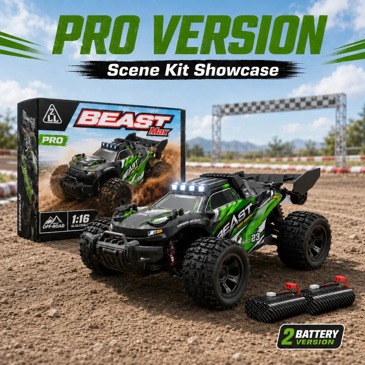 ZNLYRION 1:18 Scale 4-Wheel Drive RC Off-Road Car 35km/h All Terrain Racing Buggy Metal Bottom Plate Independent Suspension RC Toy For Adults Kids Random Recon