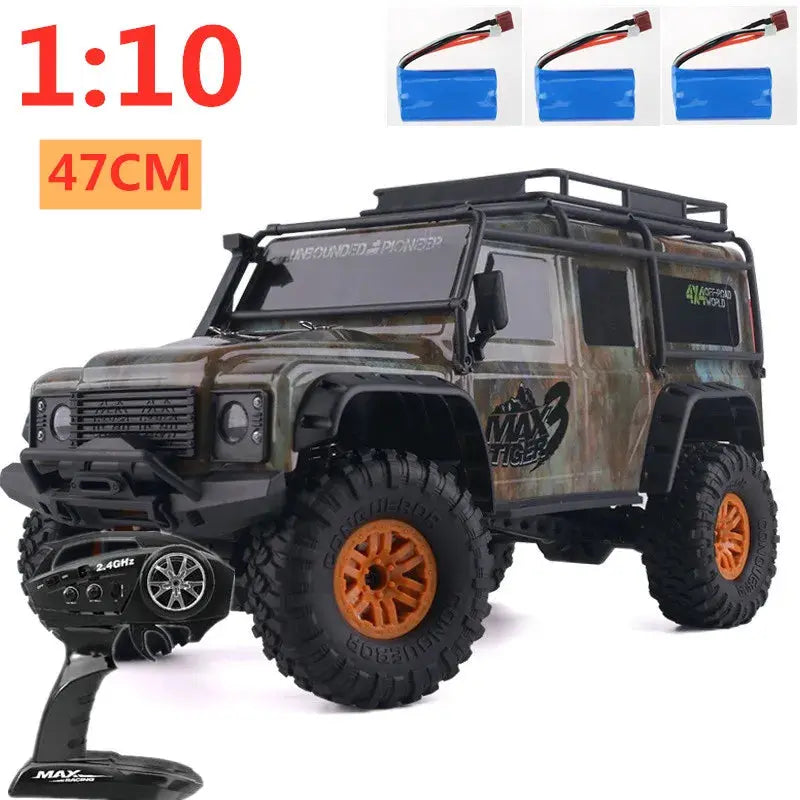 ingress protection Rc Max Tiger3 4X4 Crawler Rally Electric car 1:10 2.4G Rocket Damping  All Terrain Cross-Country RC Car Gift Random Recon