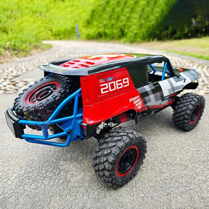H12P Ford Bronco RC Crawler Brushless 4WD Electric Remote Control Off Road Vehicle LED Lights for Outdoor Adults Random Recon