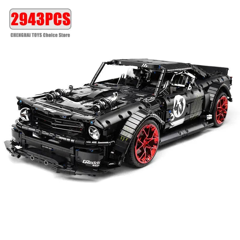 2943pcs City Technical APP Remote Control Mustang Racing Car Building Blocks Model MOC-22970 Bricks Adults Toys Kids Gifts 13108 Random Recon - Random Recon