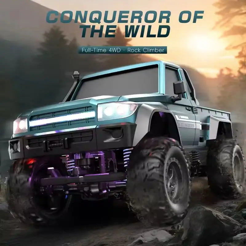 E201 1/20 Rc Car E202 Full Proportion 4WD Tough Wild 20km/h High-speed Rock Climbing Off-road Vehicle Children's Car Toy Gift