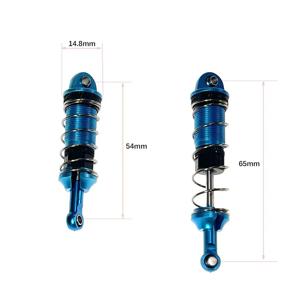 RC Car 4pcs Metal Oil Shock Absorber Damper for SCY 16101 16102 16103 16104 SG116 Q130 170 1/16 RC Car Upgrade Parts Accessories Random Recon