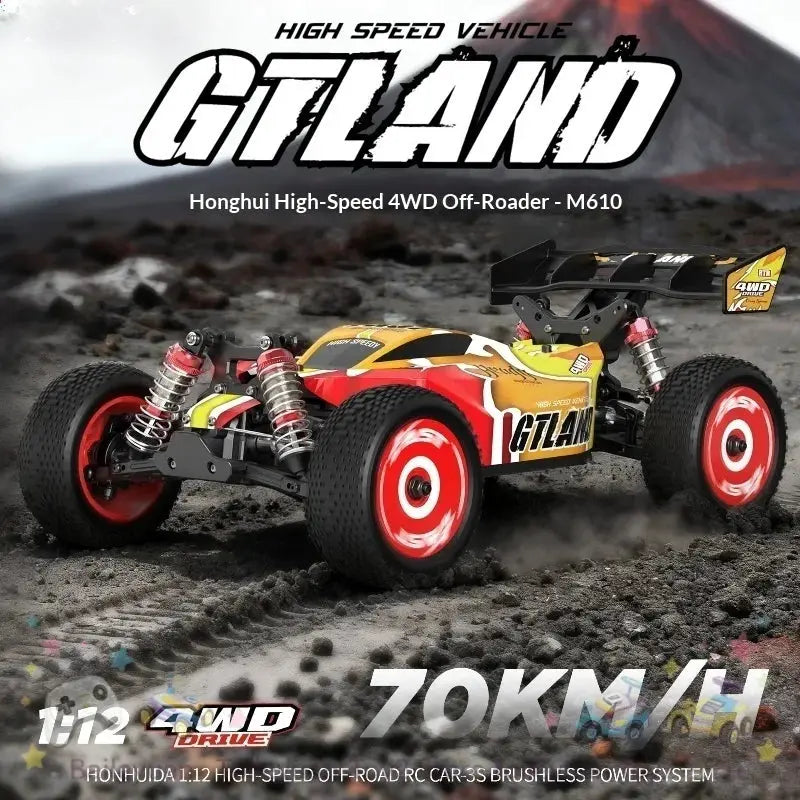 Gtfans Rc Remote Control Car M610 1 To 12 Scale Brushless Four Wheel Drive High Speed Off Road Electric Buggy For Adult Hobby Random Recon
