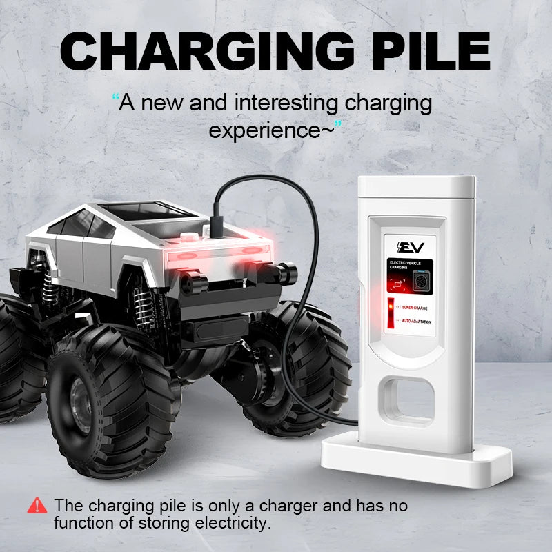 2.4GHz Remote Control Amphibious Off-Road Vehicle 360° Rotation Big Wheel RC Car High Capacity Battery Waterproof Toy for Kids