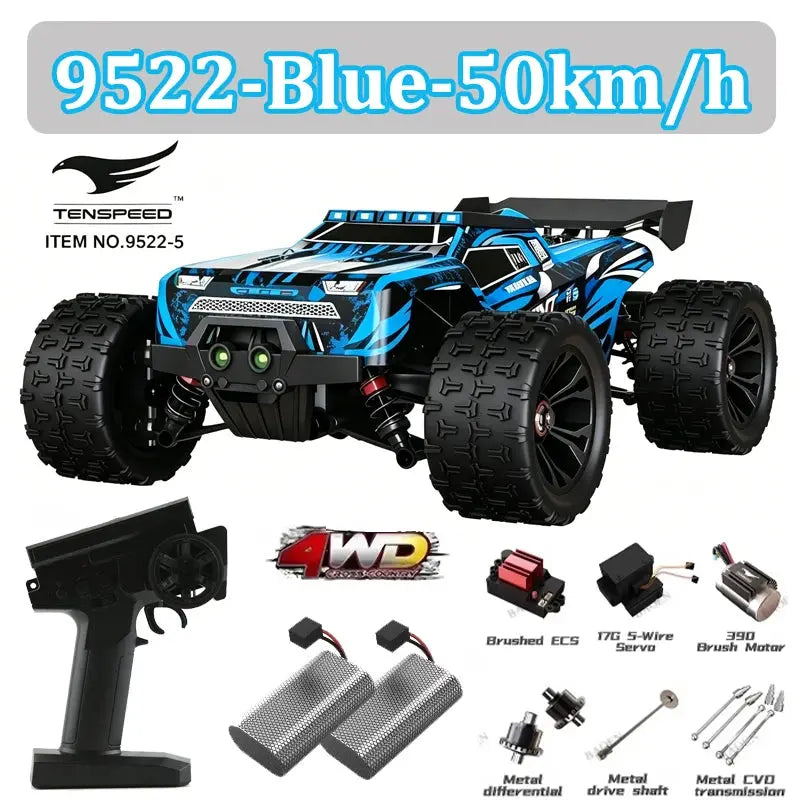 Wltoys 1:16 85KM/H or 50KM/H 4WD RC Car with LED Remote Control Cars High Speed Drift Monster 4x4 Truck for Kids Toys Kids Gift Random Recon - Random Recon