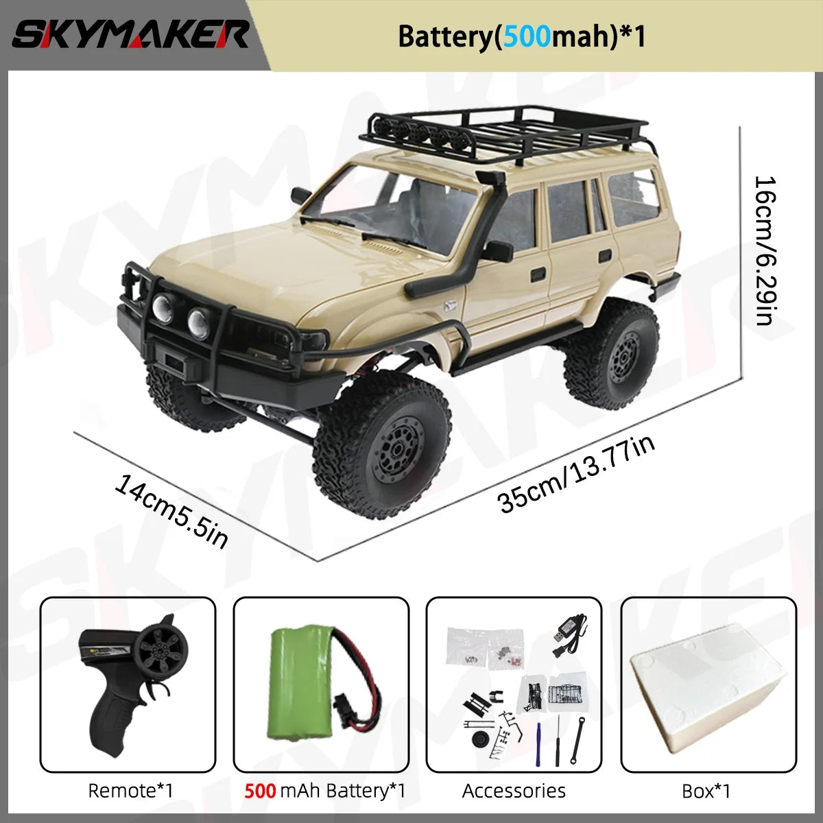 WPL C54 C54-1 1/16 RC Car LC80 Model 2.4G 4WD Off Road Remote Control LED Climbing RC Truck Electric Toy Car Gift for Boy