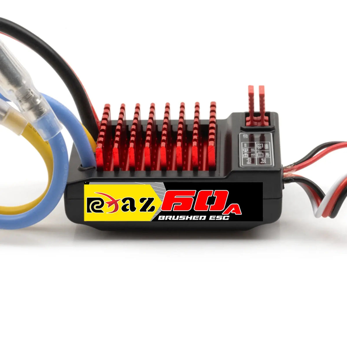 RCXAZ 540 Brushed Motor Matched AEY60 Bidirectional 60A Brushed ESC Combo, RC Upgrade Mod Kit For 1/10 RC Vehicle Arrma Traxxas HSP Redcat RC4WD Tamiya Axial SCX10 D90 1/10 RC Crawler Offroad Truck Buggy - Random Recon