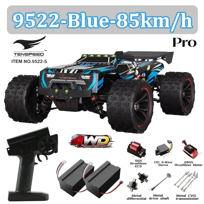 Wltoys 1:16 85KM/H or 50KM/H 4WD RC Car with LED Remote Control Cars High Speed Drift Monster 4x4 Truck for Kids Toys Kids Gift Random Recon - Random Recon