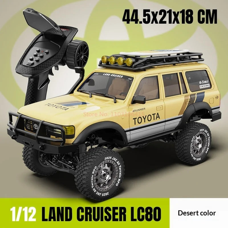 Jxc 1:12 Lc80 3-Channel Simulate Toyota Remote Controlled Electric Four-Wheel Drive Climbing Off-Road Vehicle 20g Servo Motor Rc
