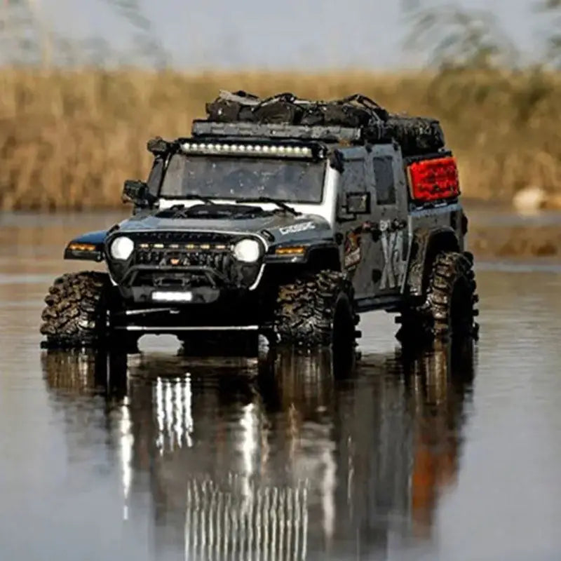 CROSSRC EMO X4 1/8 Scale RTR RC Crawler 4WD Off Road With Front Rear Diff Lock Transmission Gearbox Light Kit Cross Country Kit