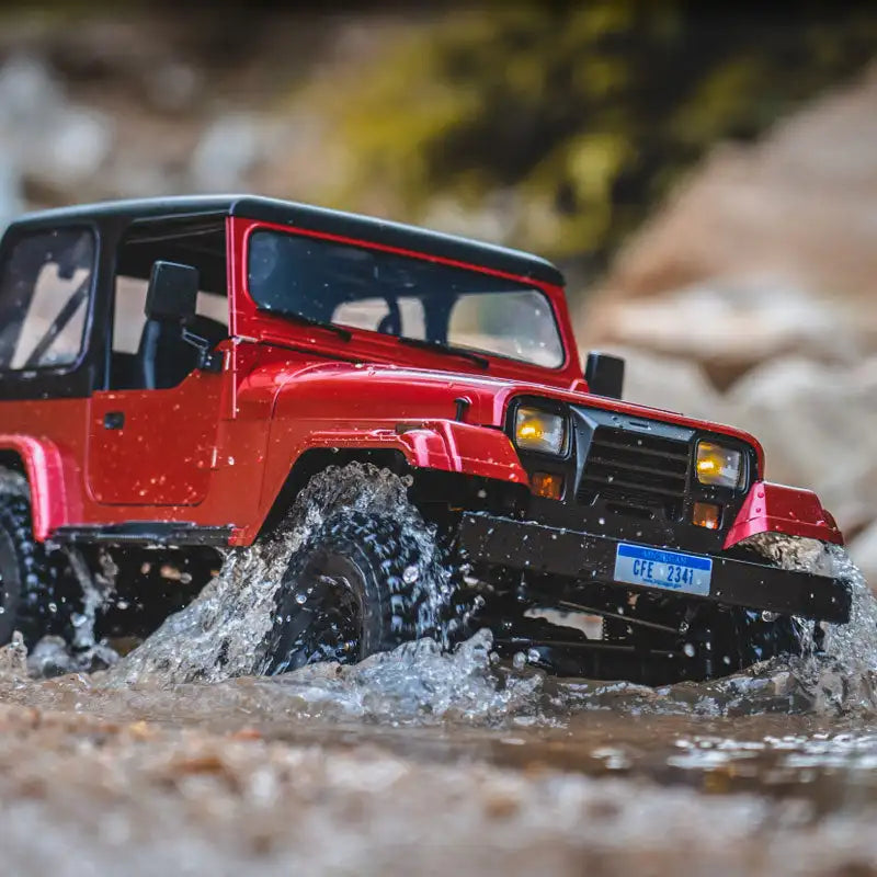 FMS ROCHOBBY 1:10 Mashigan RC Rock Crawler RS Red 4WD Remote Control Off-Road Vehicle Simulation Model Climbing Car RS