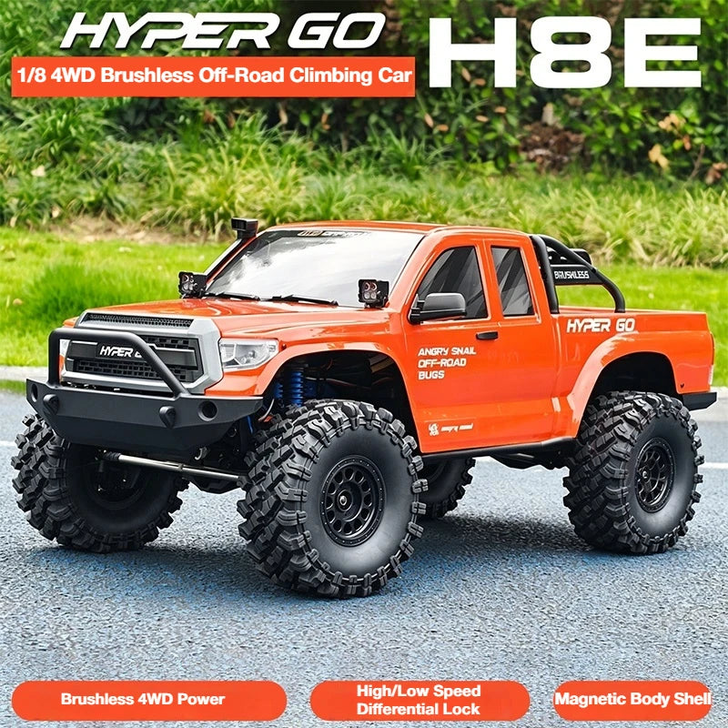 MJX H8E Super Large Remote Control Climbing Car 1:8 Brushless High And Low Speed Differential Lock 4WD RC Off-Road Vehicle