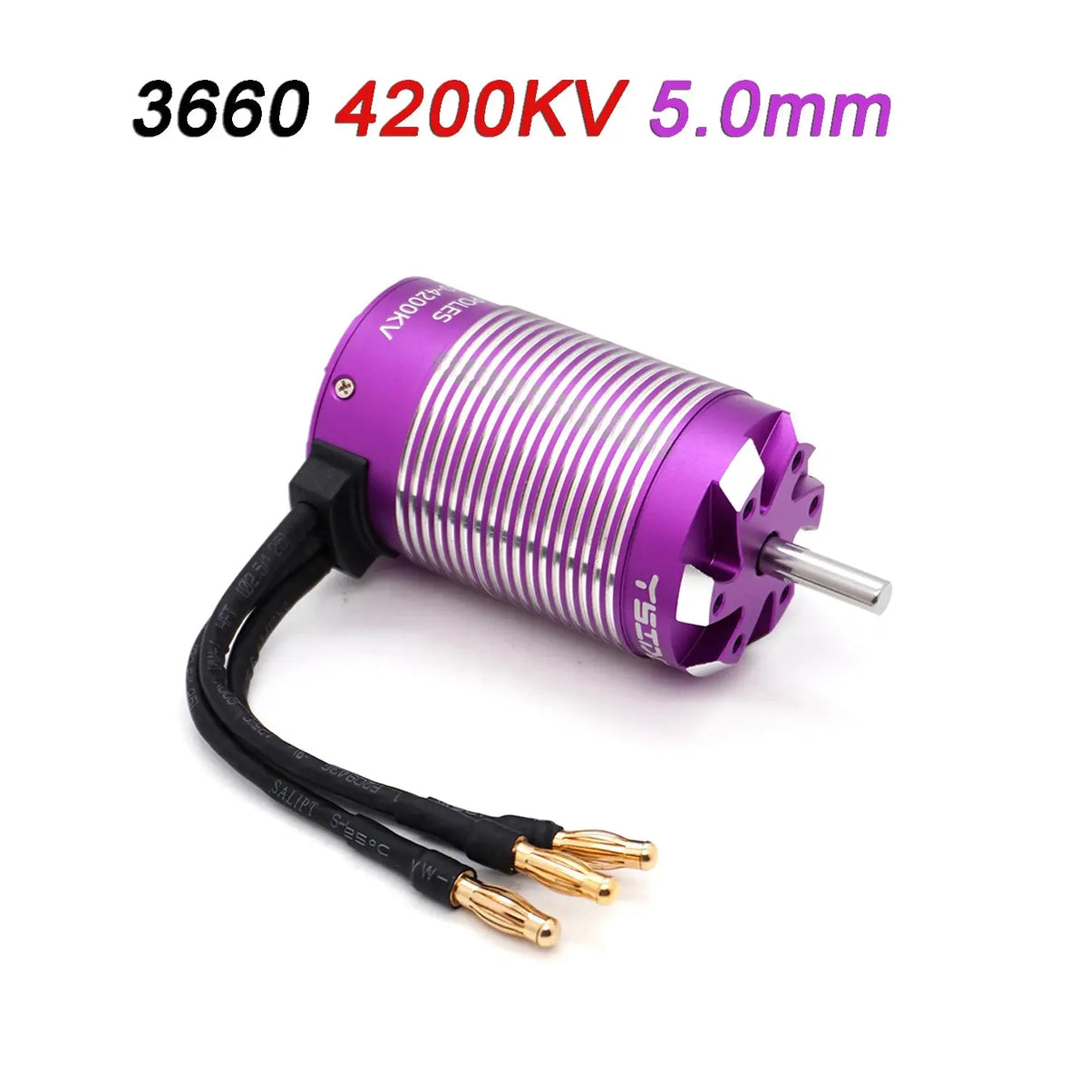 YSIDO RC Motor 3650 3660 3674 Sensorless Brushless Motor 5.0mm/3.175mm Shaft for 1/8 1/10 RC Car Drift Racing Off-Road RC Boat Random Recon