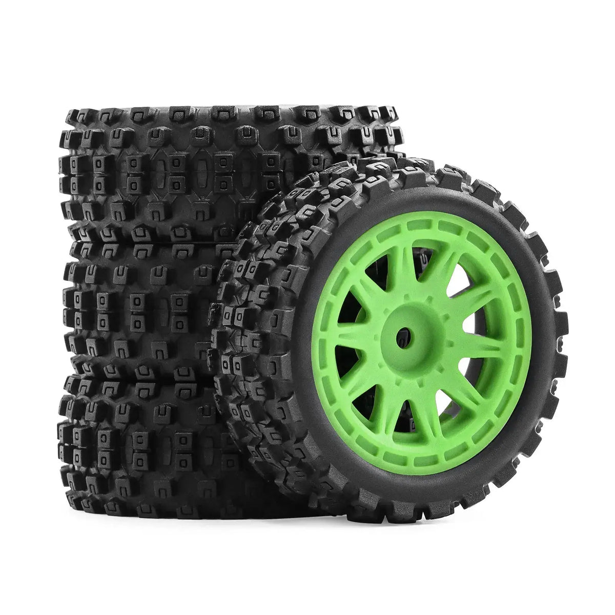 Random Recon ARRMA 1/18 2S TYPHON GROM ARA2106 Wheel Hub and Chocolate Tread All-Terrain Tires Set Upgrade W213 - Random Recon
