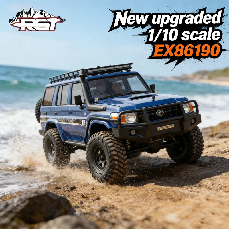 2026 New RGT EX86190 Remote Control Simulation Rock Crawler 1:10 Scale 4WD LC76 Off Road Car Outdoor RC adult Toy