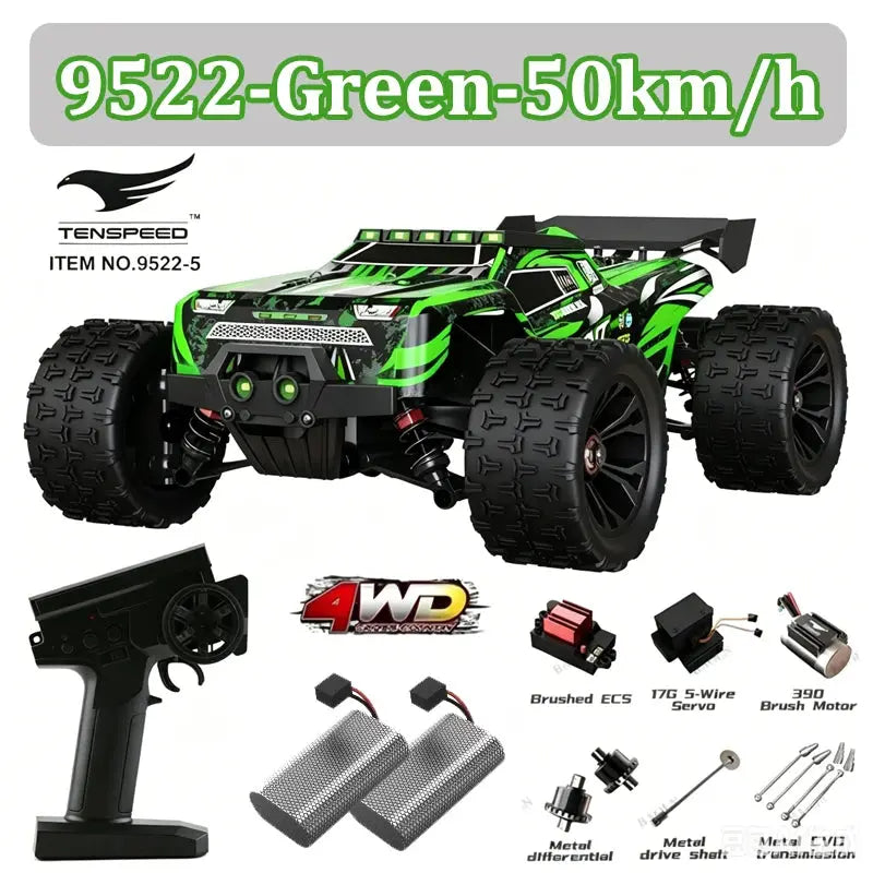 Wltoys 1:16 85KM/H or 50KM/H 4WD RC Car with LED Remote Control Cars High Speed Drift Monster 4x4 Truck for Kids Toys Kids Gift Random Recon - Random Recon