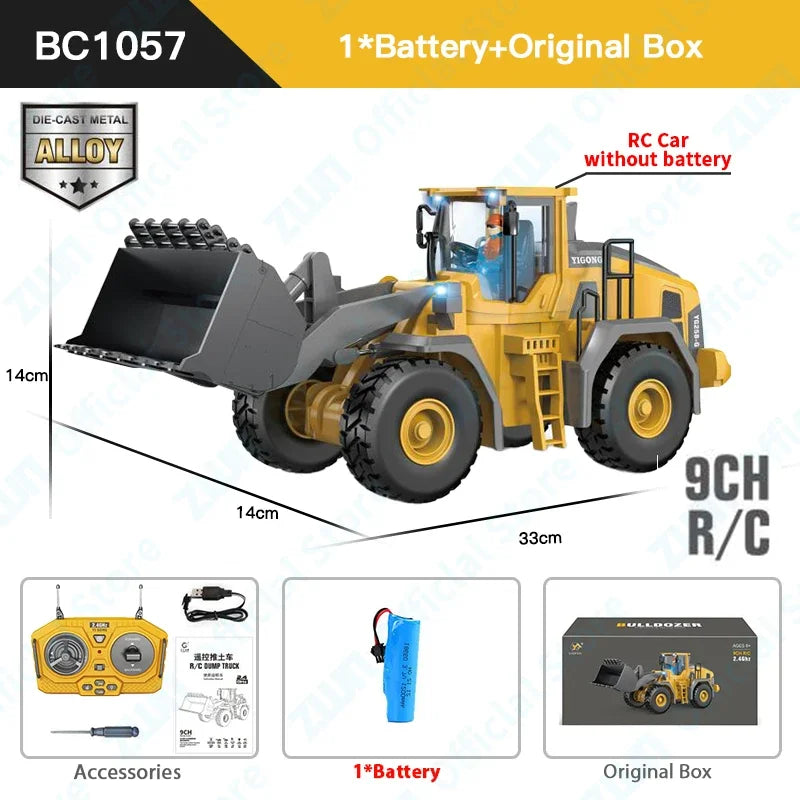 2.4G RC Radio Control Forklift Car Truck Electric Toy Engineering Vehicle Model Children Christmas Kids Boys Gifts Outdoor Toys