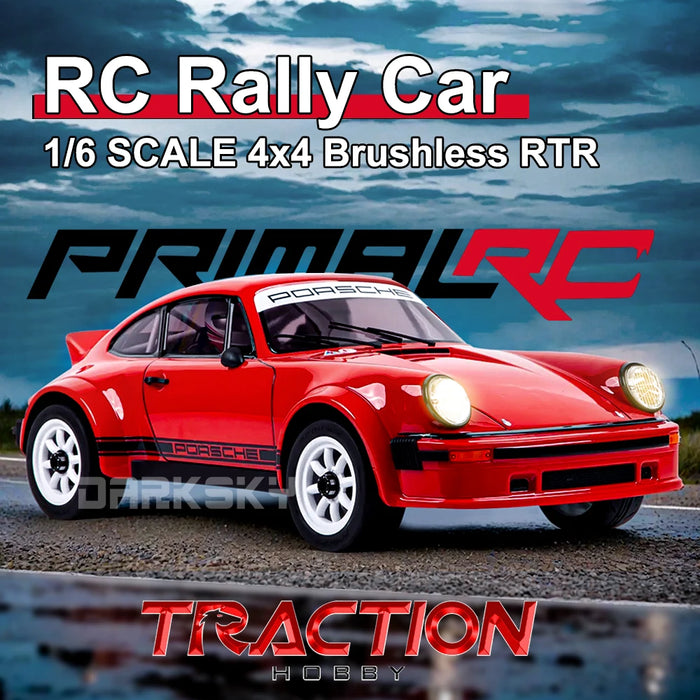 TRACTION HOBBY KM RC Rally Car 934 1/6 Scale Electric Remote Control Model Cars 4WD RTR Adult Children's Toys