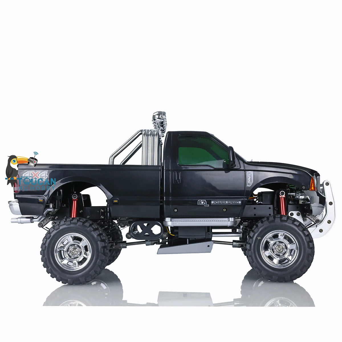 1/10 Off-road RC HG Pickup Truck P410 4*4 Rally Racing Crawler Car 2.4G Radio Motor ESC 540 Brushed Motor 160A Brushed ESC Model Car