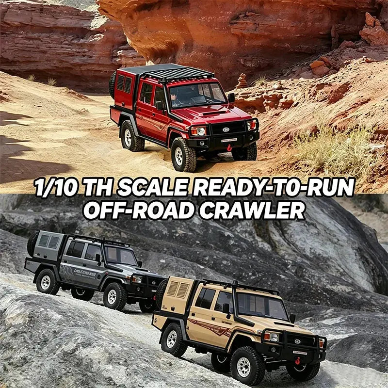 RGT EX86160 1/10 READY TO-RUN ROCK CRAWLER LC79 Commander Remote Control Climbing Vehicle Simulation Off Road RC Model Vehicle Random Recon