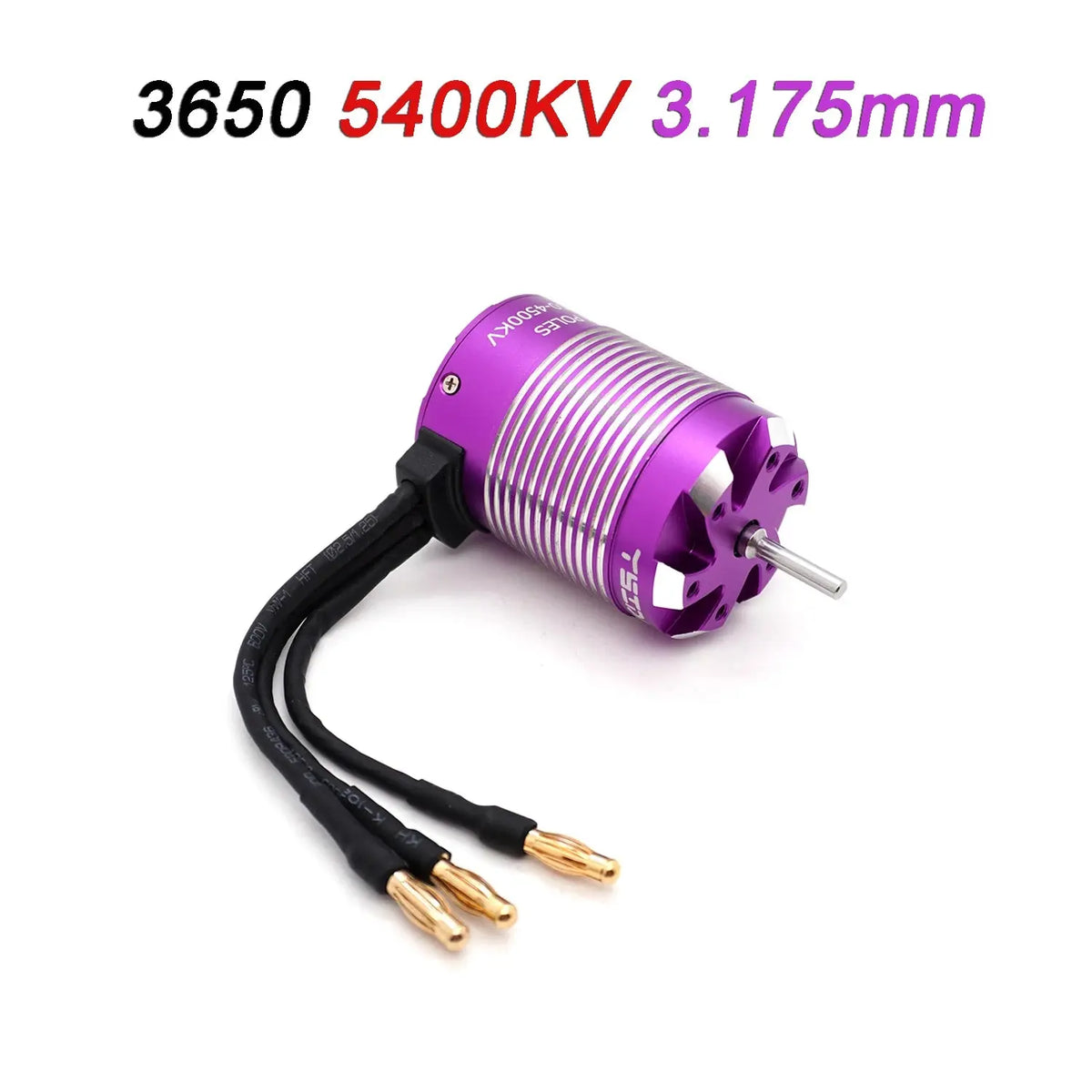 YSIDO RC Motor 3650 3660 3674 Sensorless Brushless Motor 5.0mm/3.175mm Shaft for 1/8 1/10 RC Car Drift Racing Off-Road RC Boat Random Recon