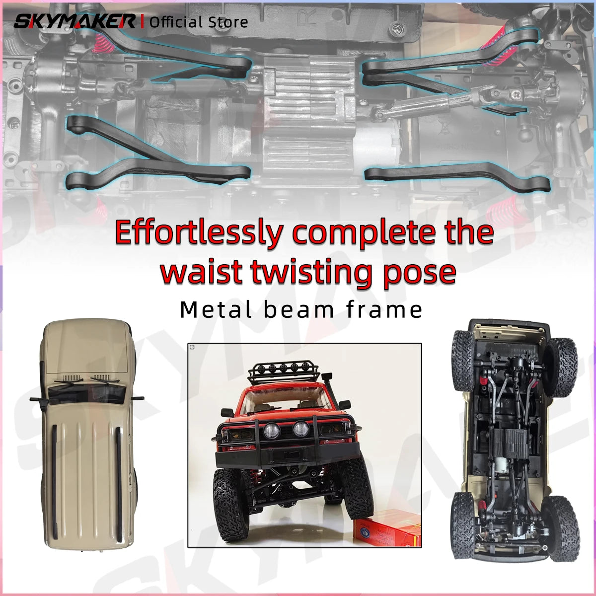 WPL C54 C54-1 1/16 RC Car LC80 Model 2.4G 4WD Off Road Remote Control LED Climbing RC Truck Electric Toy Car Gift for Boy