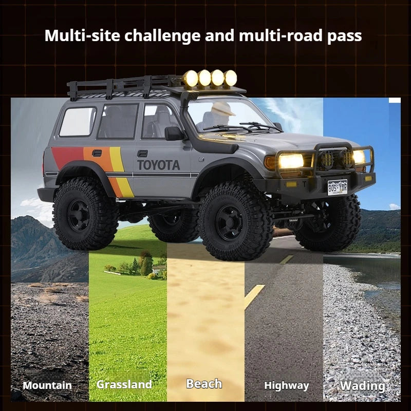 FMS FCX10 1/10 2.4G RC simulation Toyota Land Cruiser LC80 climbing off-road vehicle model remote control adult children toy