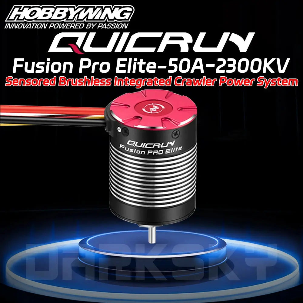 HOBBYWING QuicRun Fusion Pro Elite 50A 2300KV Sensored Brushless Integrated ESC Motor for 1/10 RC Model Car Crawler Accessories Random Recon